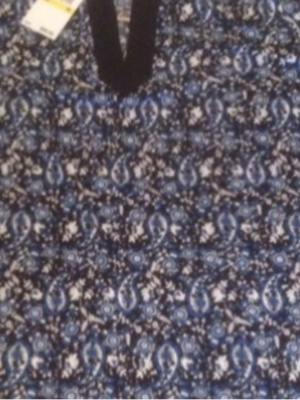 Michael Kors Tunic Long Sleeve Navy Blue Paisley Print Women’s Size Medium - Picture 5 of 6